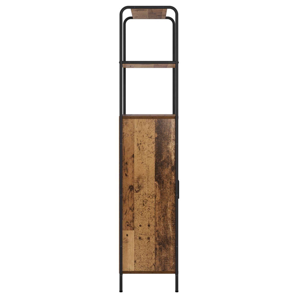 Hoge kast Oud hout 40 x 33 x 161 cm Bewerkt hout