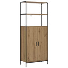 Hoge kast 65x33x161 cm artisanaal eiken