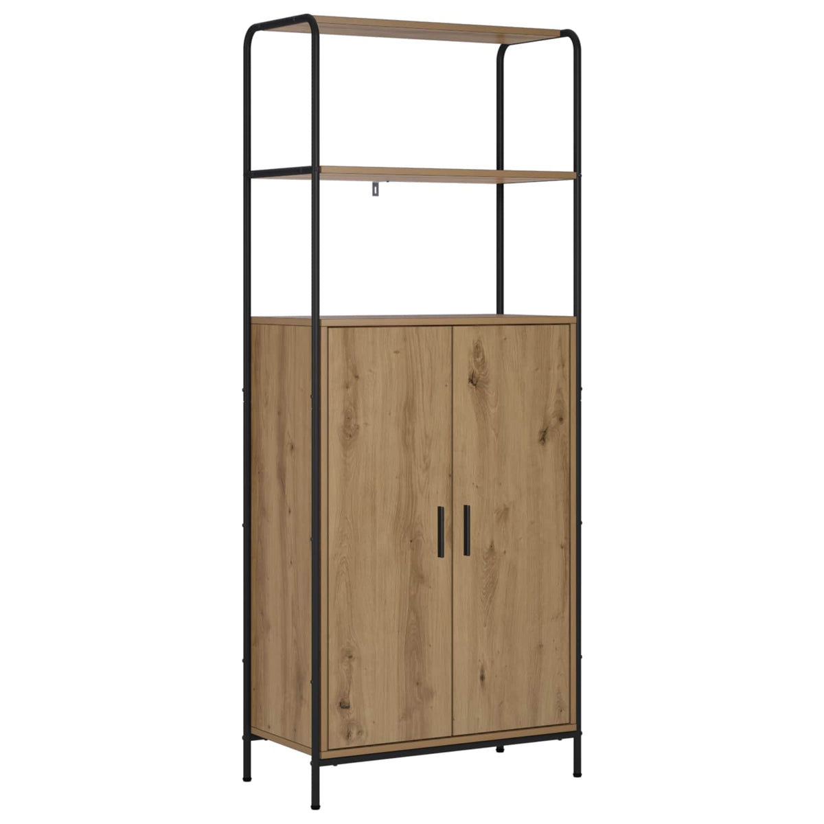 Hoge kast Artisanaal eiken 40 x 33 x 161 cm Bewerkt hout
