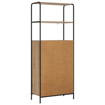 Hoge kast Artisanaal eiken 40 x 33 x 161 cm Bewerkt hout