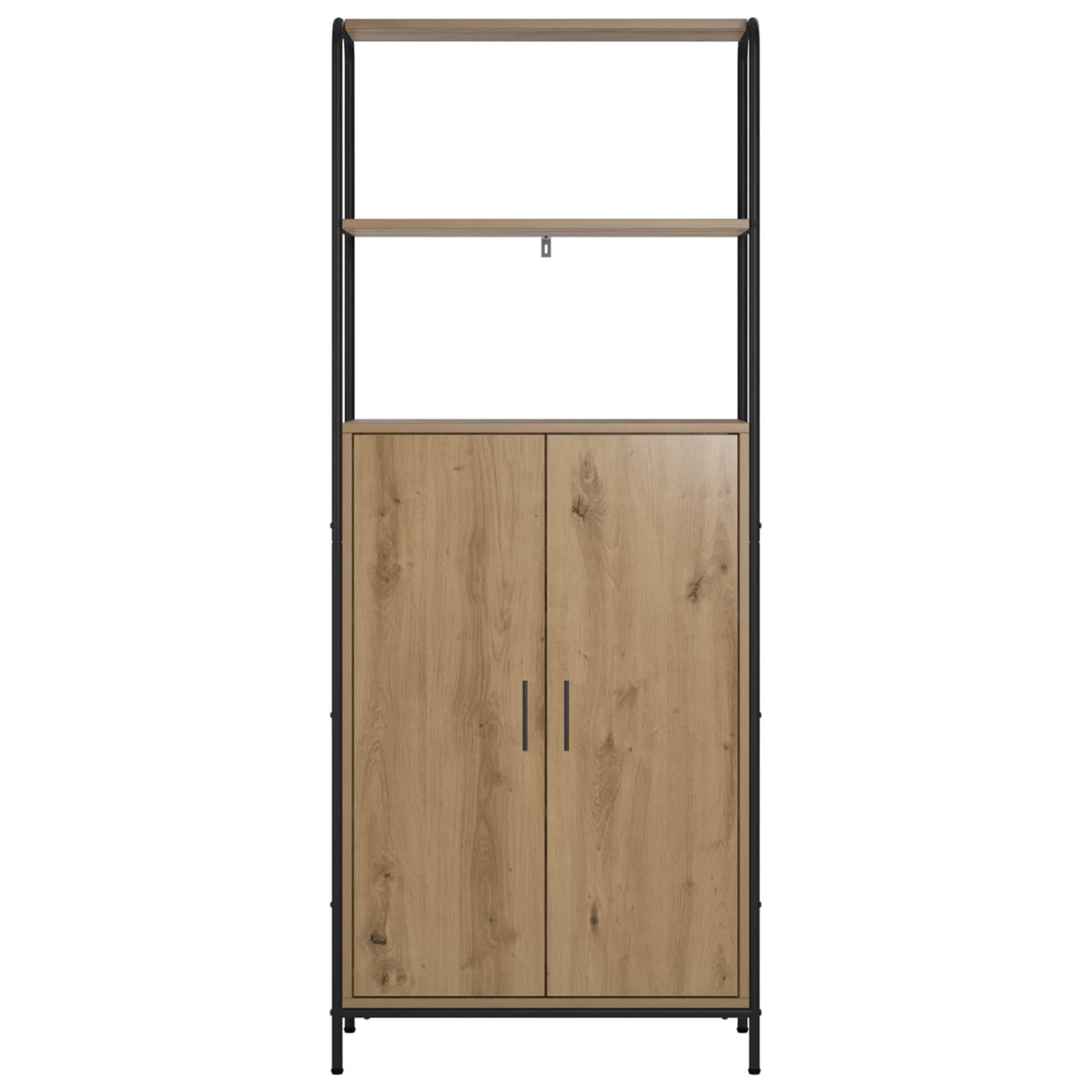 Hoge kast Artisanaal eiken 40 x 33 x 161 cm Bewerkt hout