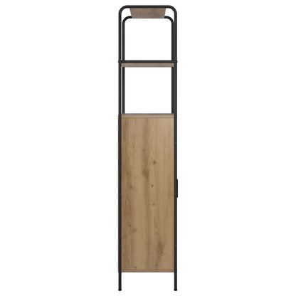 Hoge kast Artisanaal eiken 40 x 33 x 161 cm Bewerkt hout