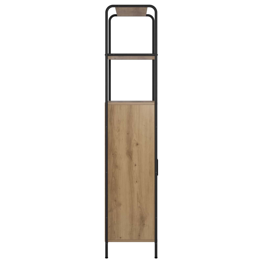 Hoge kast Artisanaal eiken 40 x 33 x 161 cm Bewerkt hout