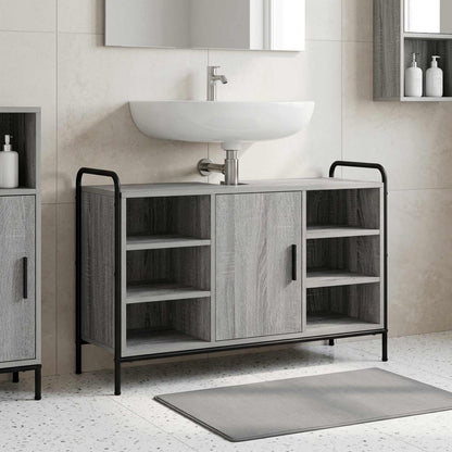 Badkamerkast Grijs Sonoma 95 x 34 x 61 cm Bewerkt hout