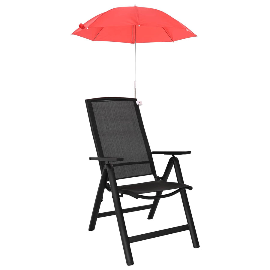 Parasol met klem 2 pcs Vuursteenrood Ø 105 x 86 cm