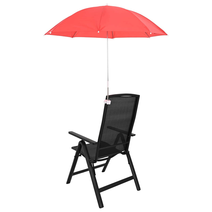 Parasol met klem 2 pcs Vuursteenrood Ø 105 x 86 cm