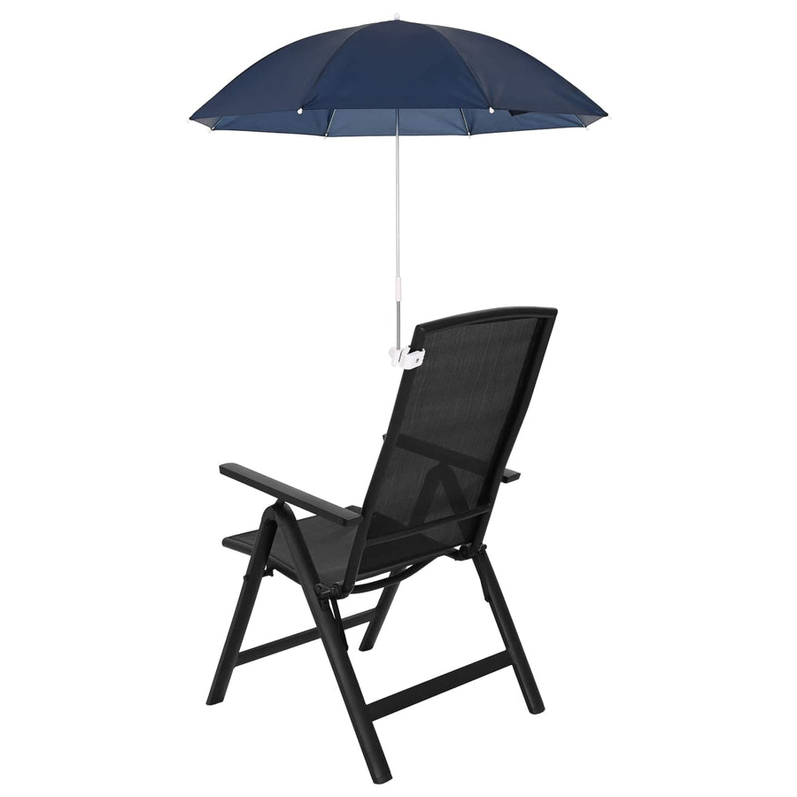 Parasol met klem 2 pcs Marineblauw Ø 105 x 86 cm 170T polyester