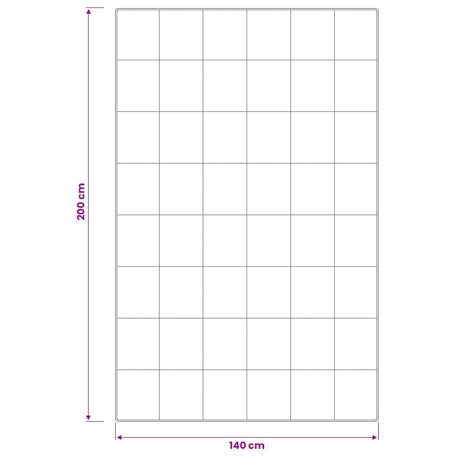 Dekbed 140x200 cm Zomer 200 GSM Australisch Wol Wit