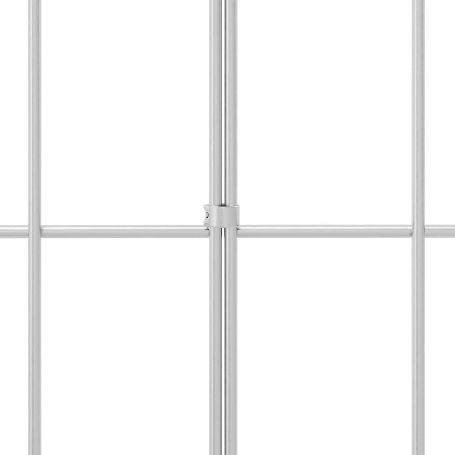 Tuin schuttingpaneel 48 pcs Gegalvaniseerd staal Zilverkleurig