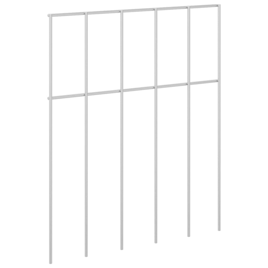 Tuin schuttingpaneel 48 pcs Gegalvaniseerd staal Zilverkleurig