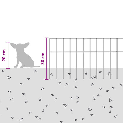 Tuin schuttingpaneel 12 pcs Gegalvaniseerd staal Zilverkleurig