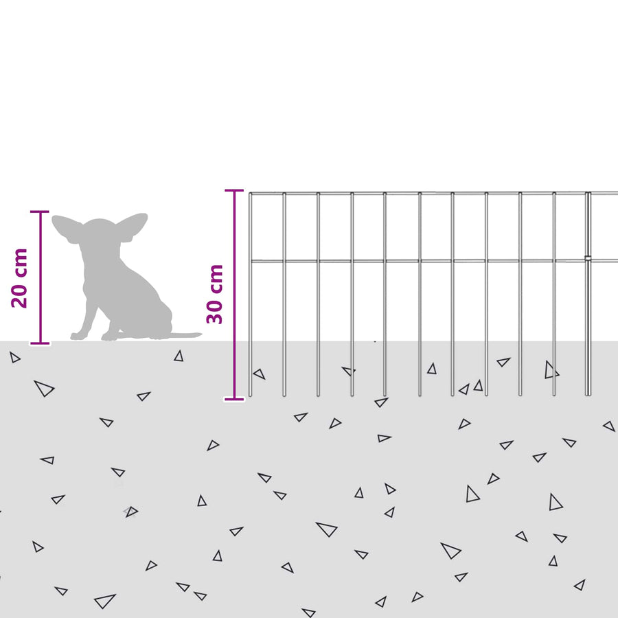 Tuin schuttingpaneel 12 pcs Gegalvaniseerd staal Zilverkleurig