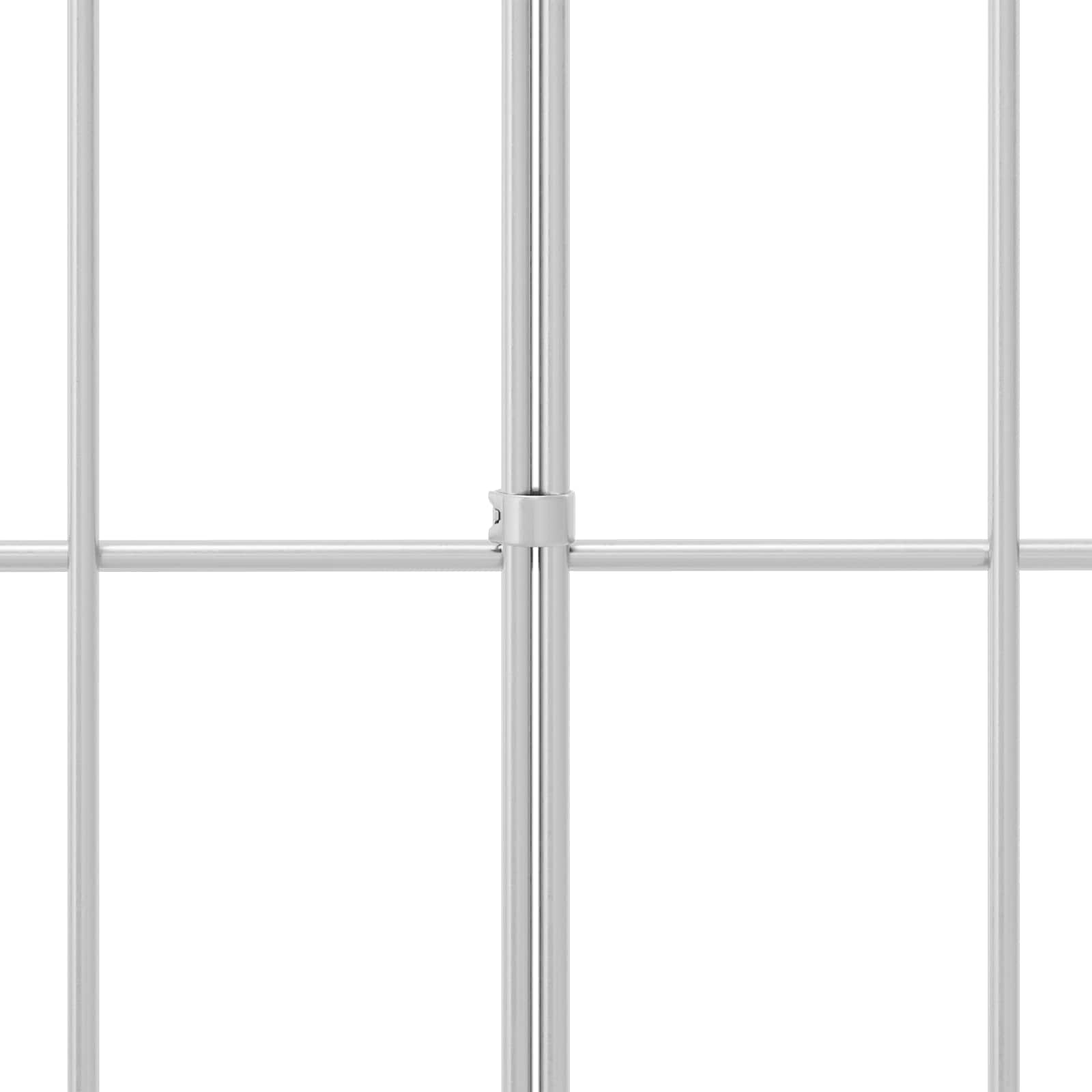 Tuin schuttingpaneel 24 pcs Gegalvaniseerd staal Zilverkleurig