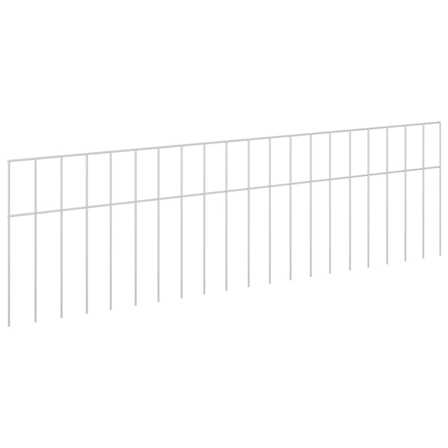 Tuin schuttingpaneel 48 pcs Gegalvaniseerd staal Zilverkleurig
