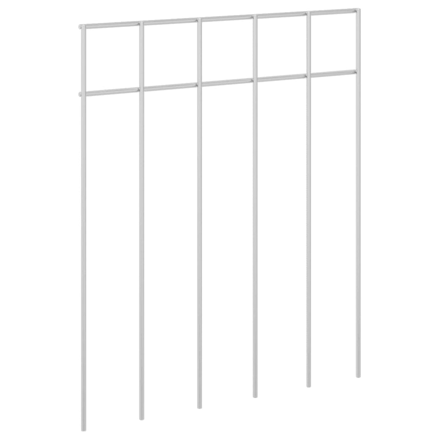 Tuin schuttingpaneel 48 pcs Gegalvaniseerd staal Zilverkleurig