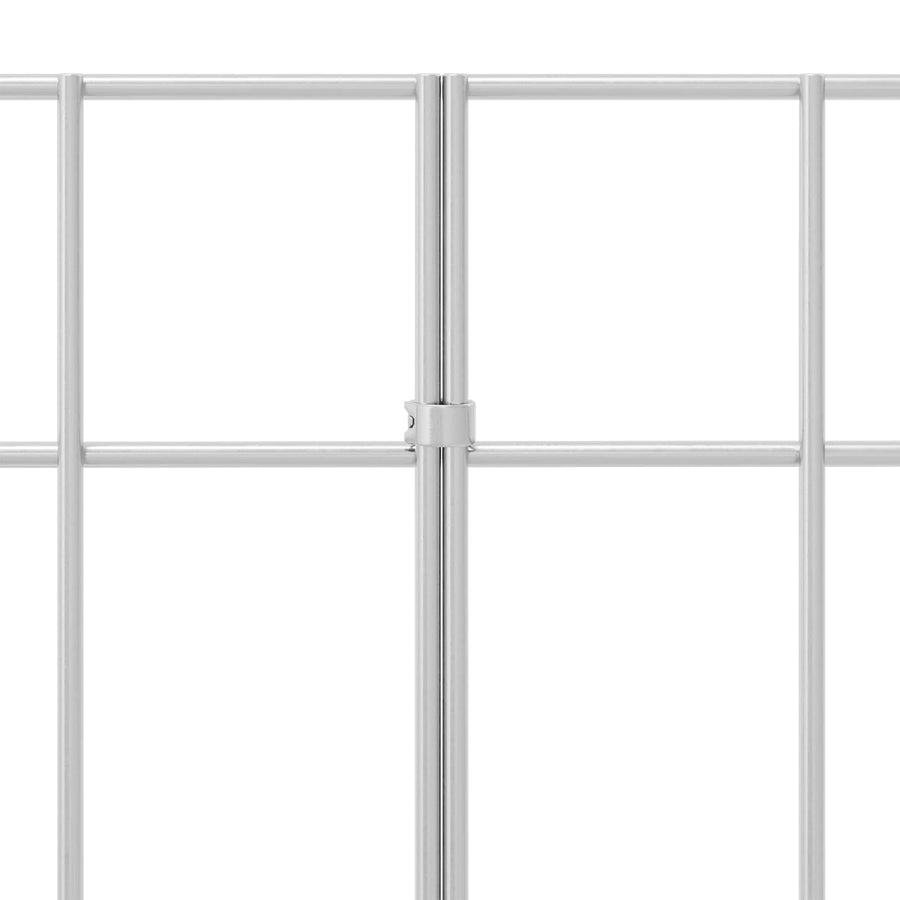 Tuin schuttingpaneel 12 pcs Gegalvaniseerd staal Zilverkleurig