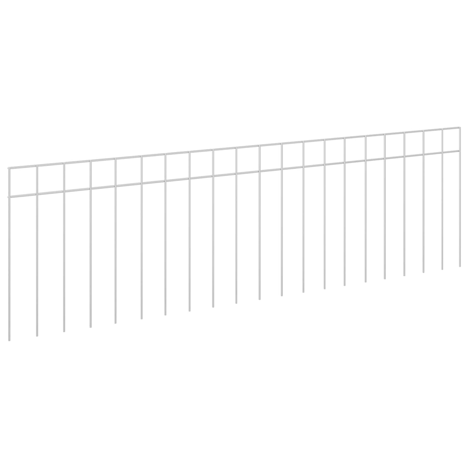 Tuin schuttingpaneel 12 pcs Gegalvaniseerd staal Zilverkleurig