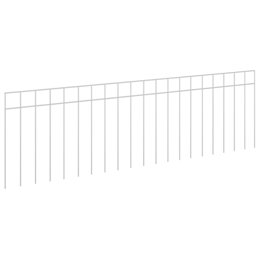 Tuin schuttingpaneel 12 pcs Gegalvaniseerd staal Zilverkleurig