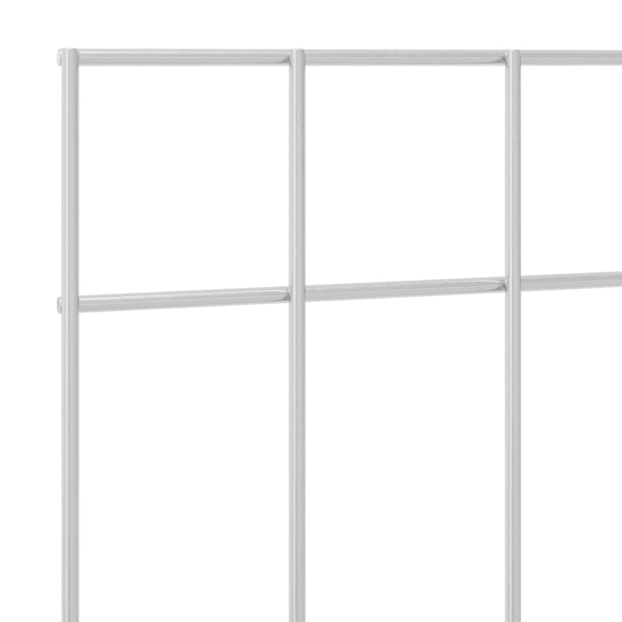 Tuin schuttingpaneel 48 pcs Gegalvaniseerd staal Zilverkleurig