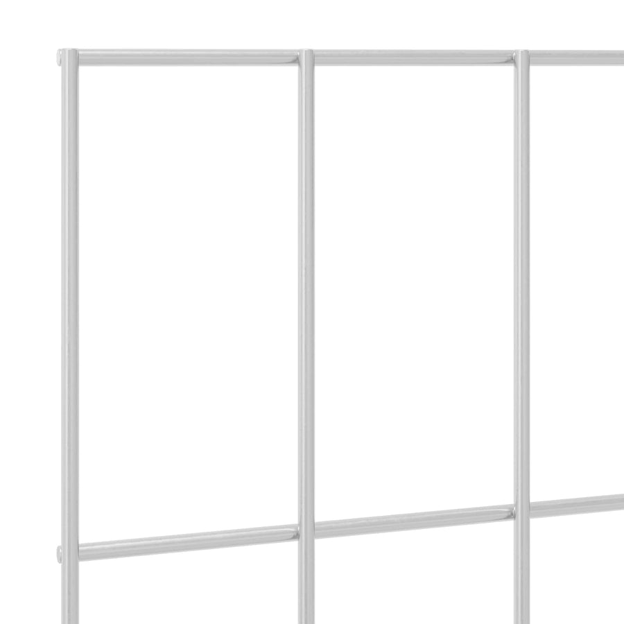 Tuin omheining met palen 24 pcs 75 x 50 cm Mesh Zilverkleurig