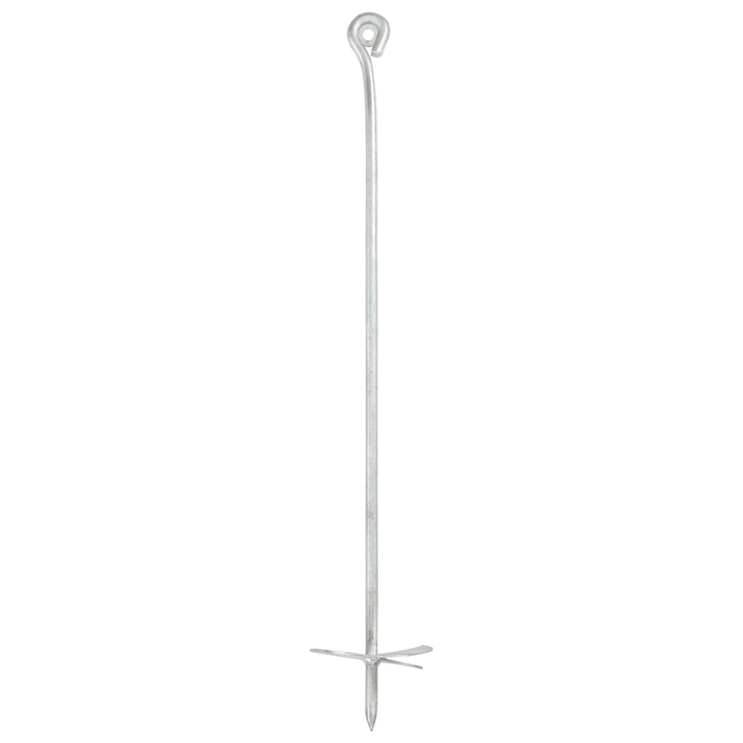 Aardeankers 4 pcs Zilverkleurig Ø10 x 60 cm