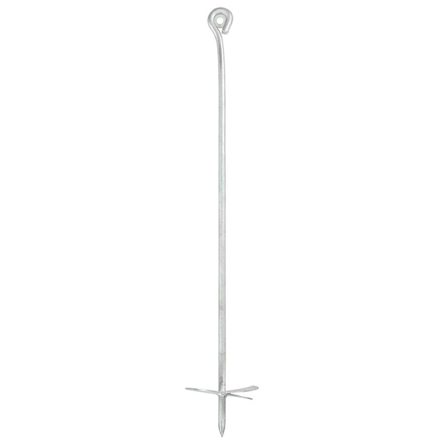 Aardeankers 6 pcs Zilverkleurig Ø10 x 60 cm