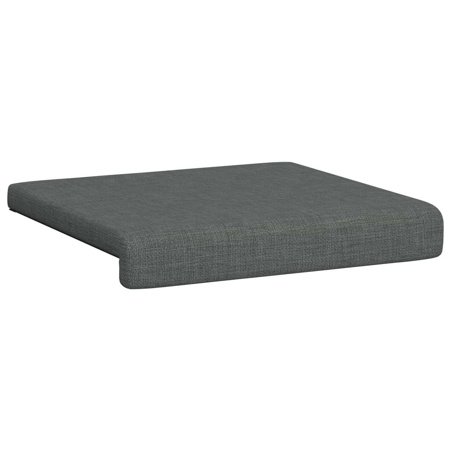 Bankkussen 2 st Stof Donkergrijs Diepte 35 cm