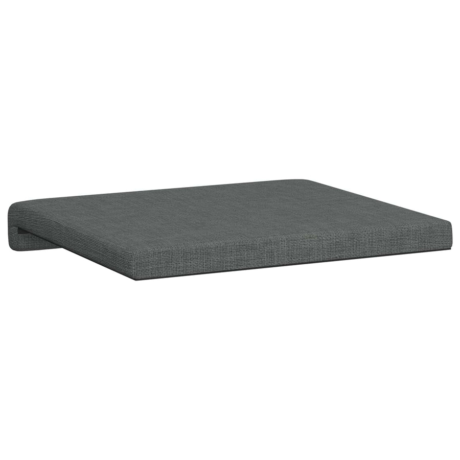 Bankkussen 2 st Stof Donkergrijs Diepte 35 cm