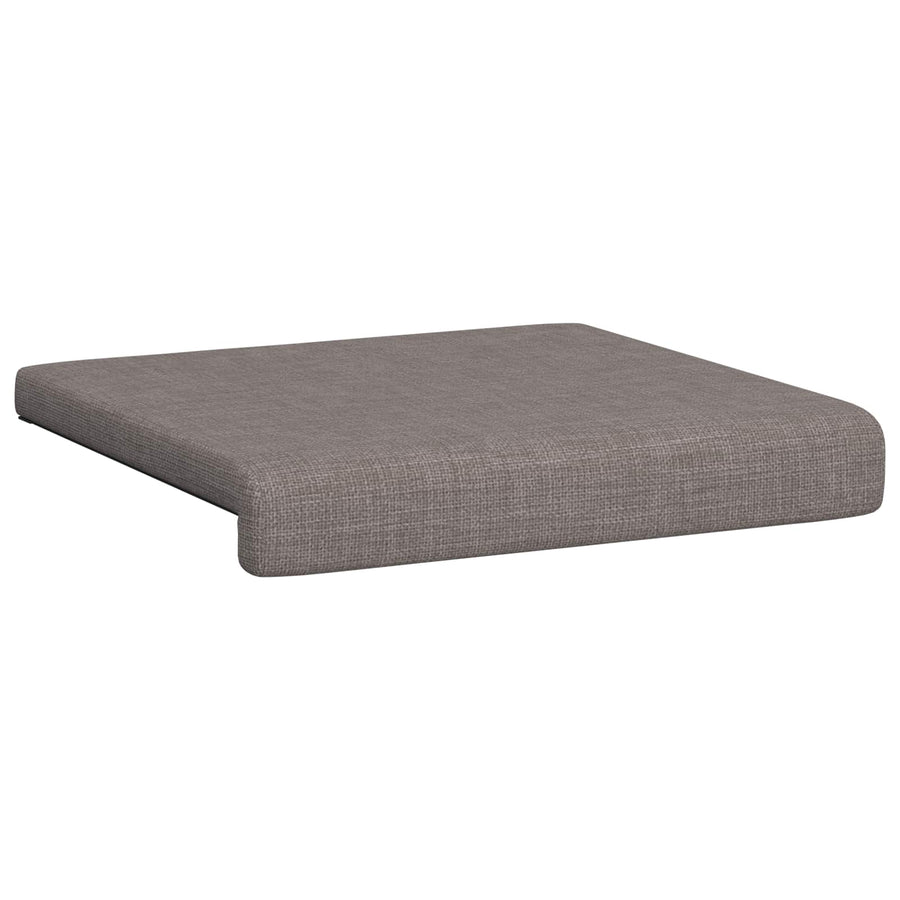 Bankkussen 2 st Stof Taupe Diepte 35 cm