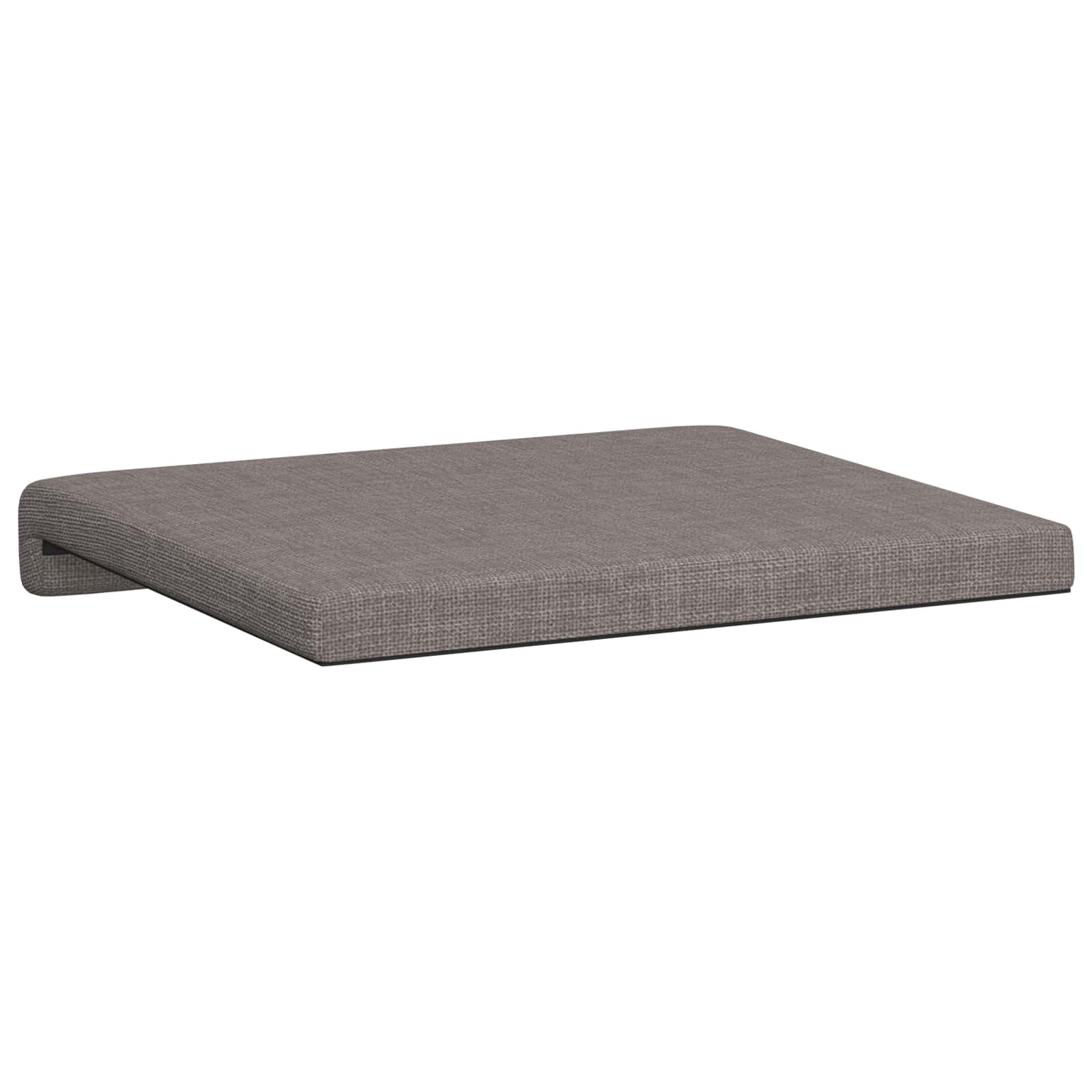 Bankkussen 2 st Stof Taupe Diepte 35 cm