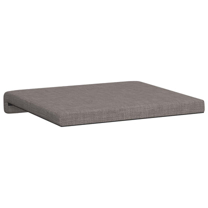 Bankkussen 2 st Stof Taupe Diepte 35 cm