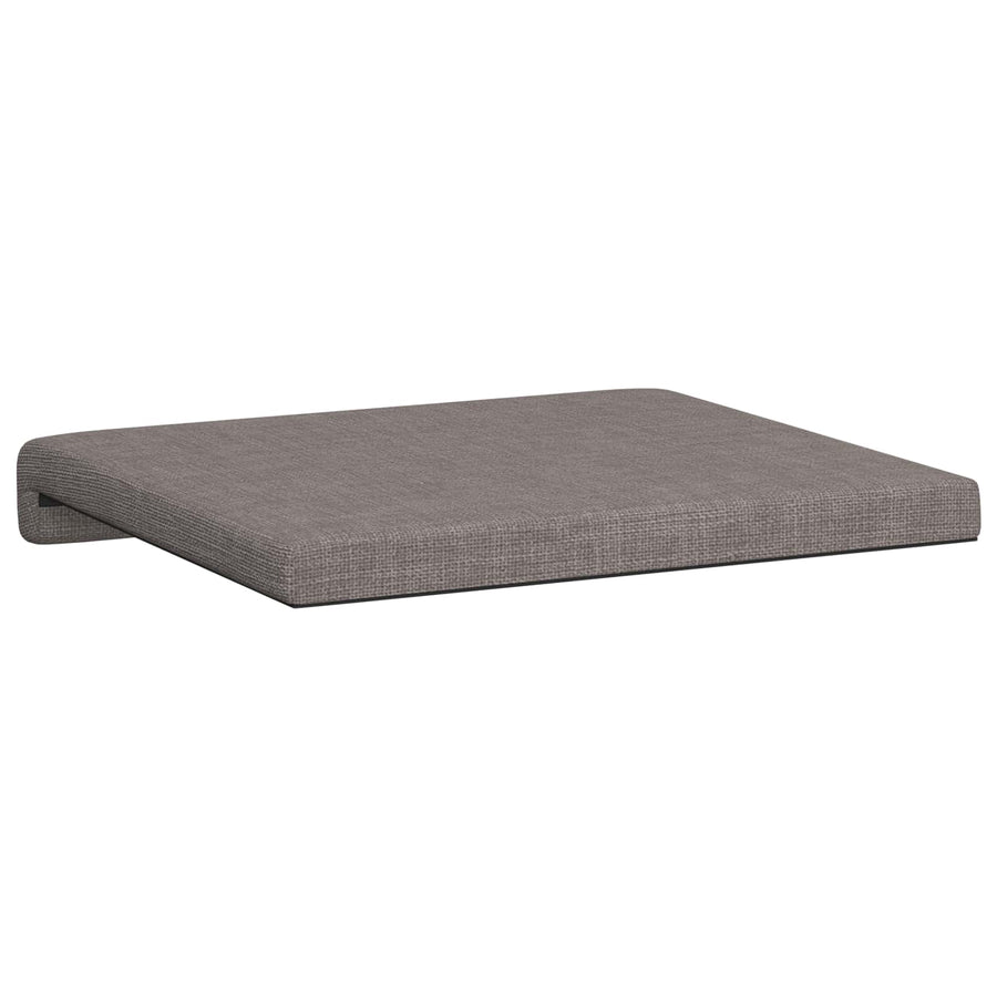 Bankkussen 2 st Stof Taupe Diepte 35 cm