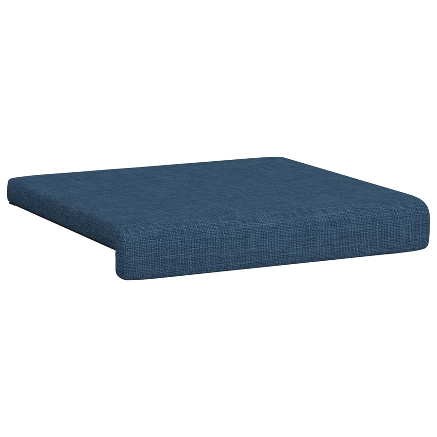 Bankkussen 2 st Stof Blauw Diepte 35 cm