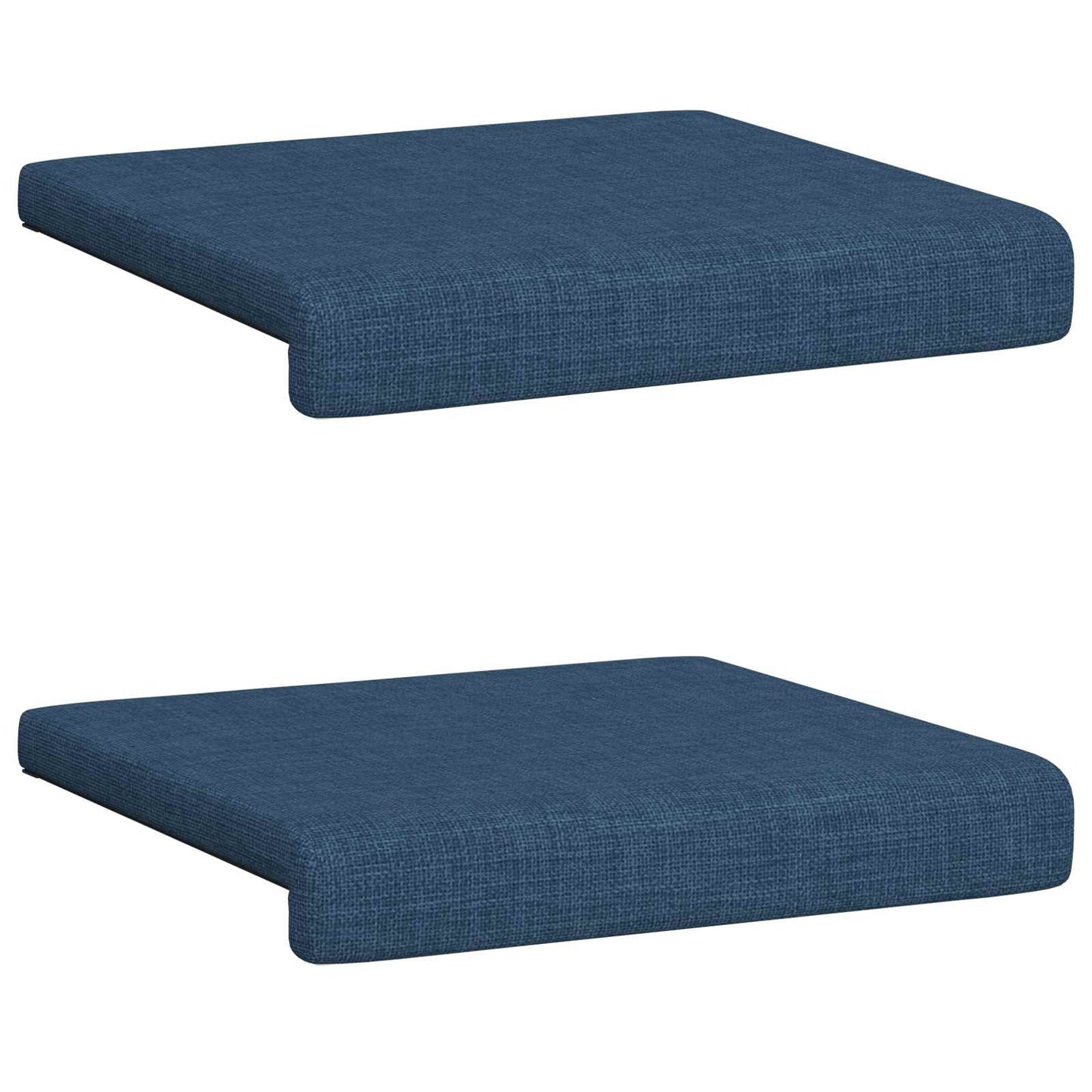 Bankkussen 2 st Stof Blauw Diepte 35 cm