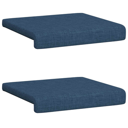 Bankkussen 2 st Stof Blauw Diepte 35 cm