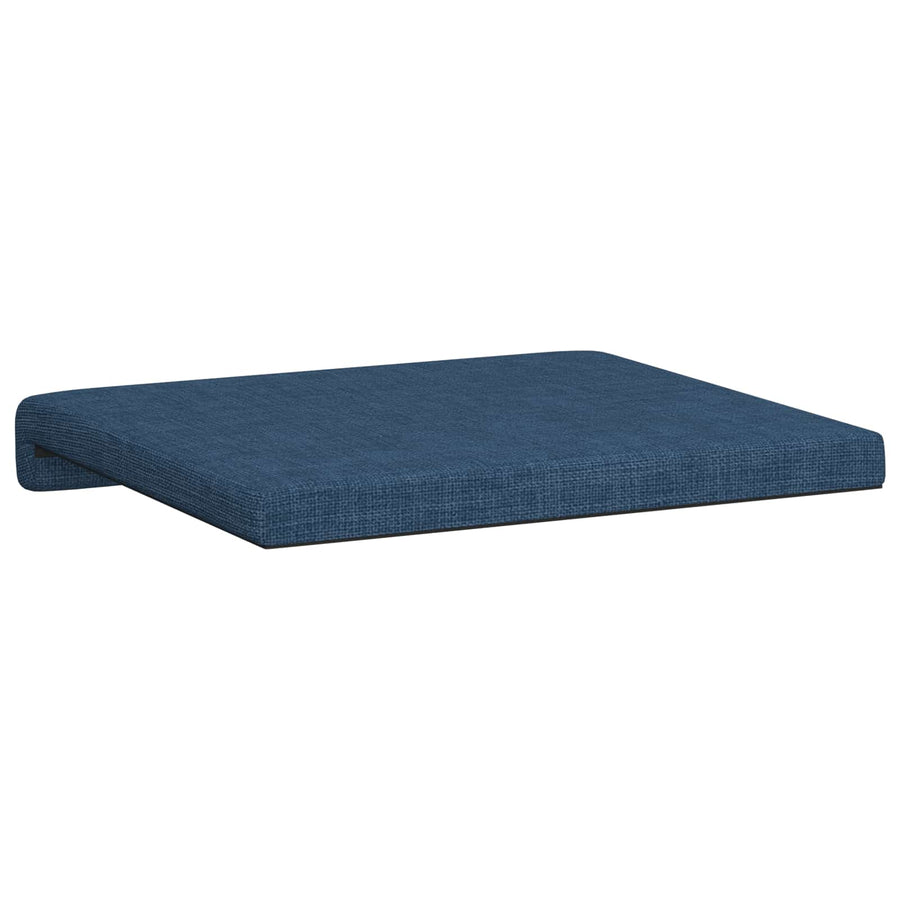 Bankkussen 2 st Stof Blauw Diepte 35 cm