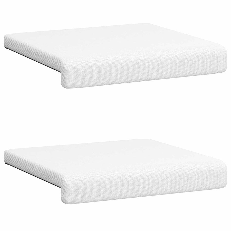 Bankkussen 2 st Stof Wit Diepte 35 cm