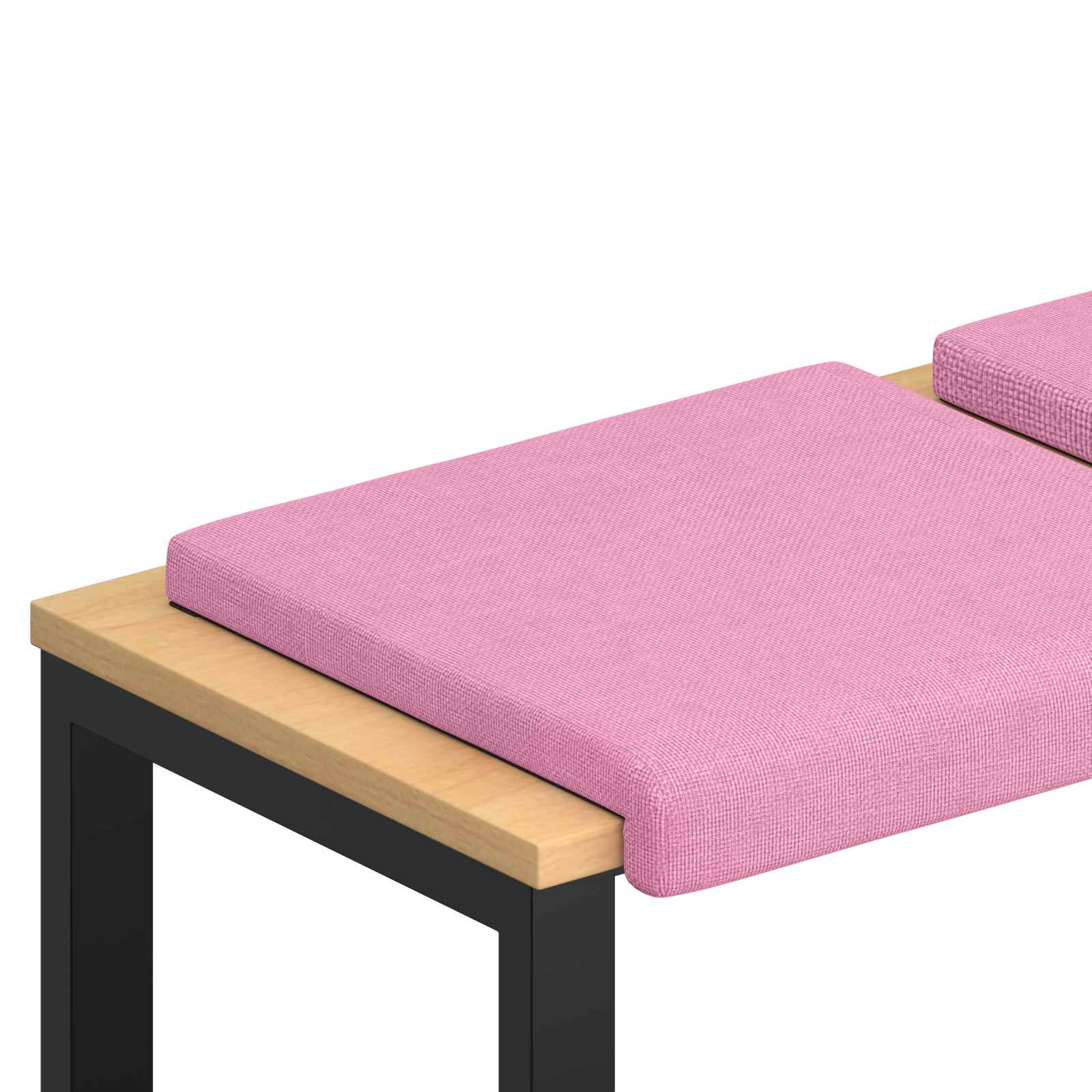 Bankkussen 2 st Stof Roze Diepte 35 cm