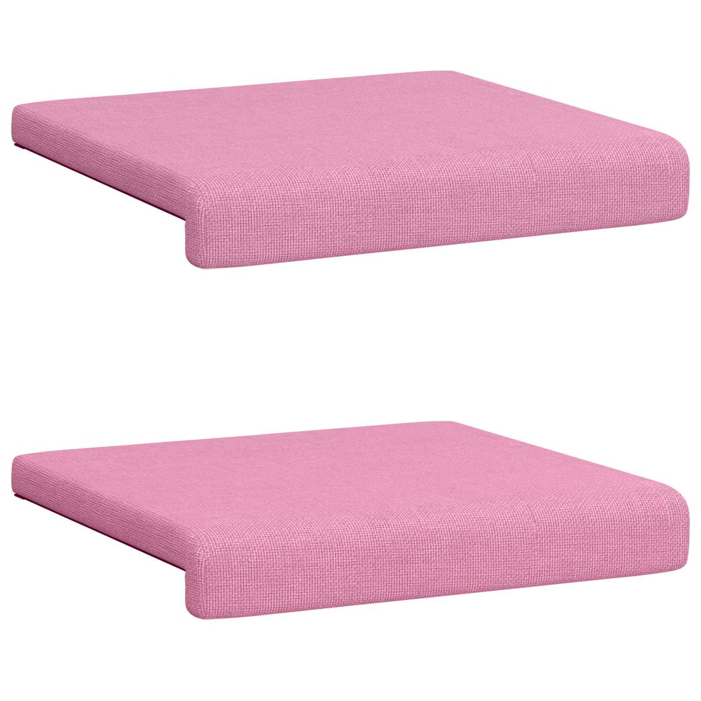 Bankkussen 2 st Stof Roze Diepte 35 cm