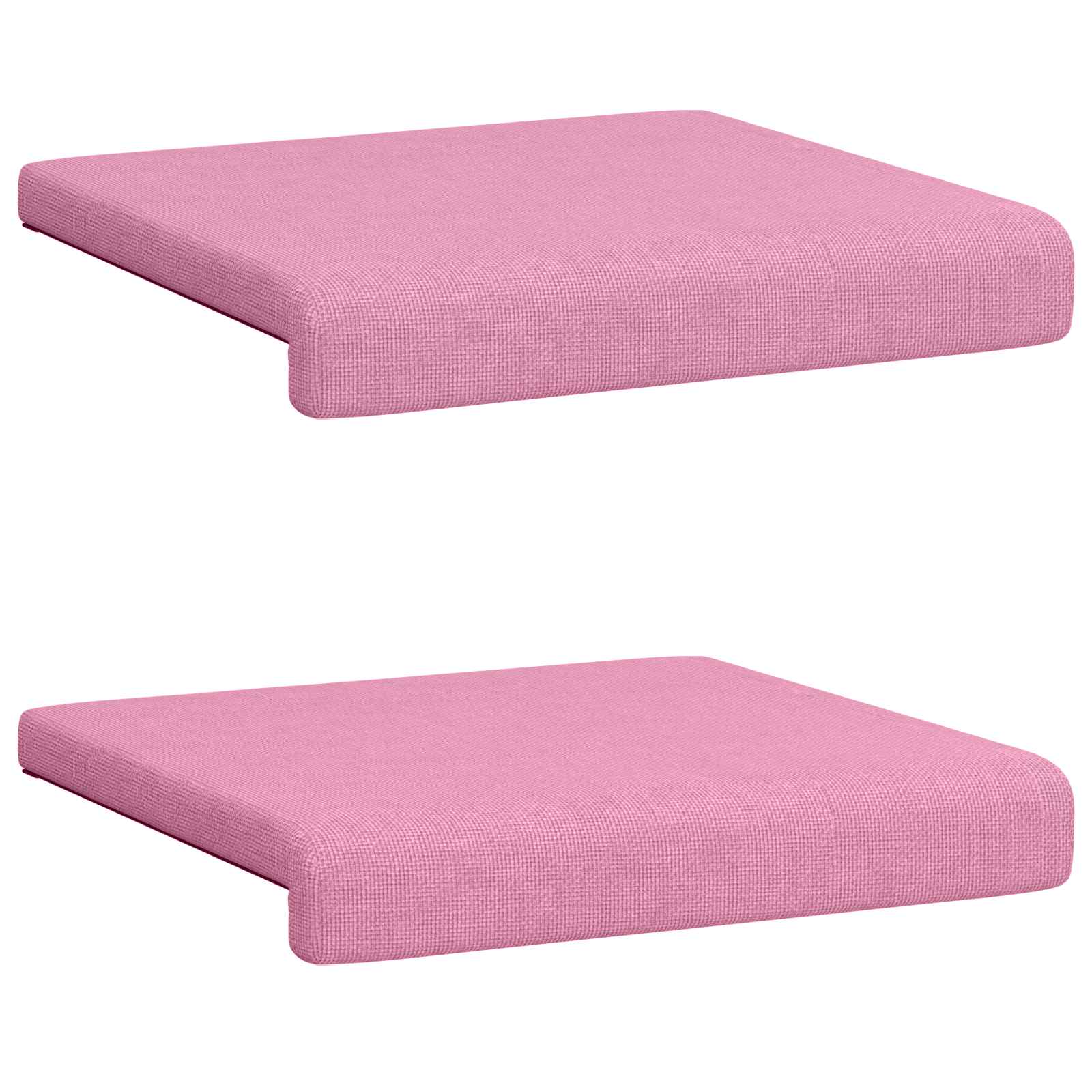 Bankkussen 2 st Stof Roze Diepte 35 cm