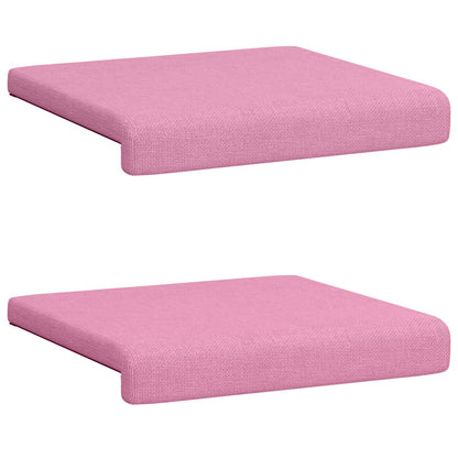 Bankkussen 2 st Stof Roze Diepte 35 cm