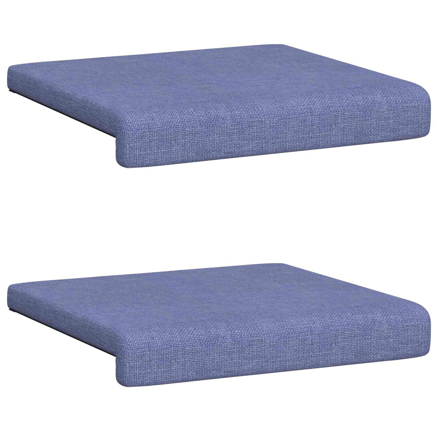 Bankkussen 2 st Stof Jeans Blauw Diepte 35 cm