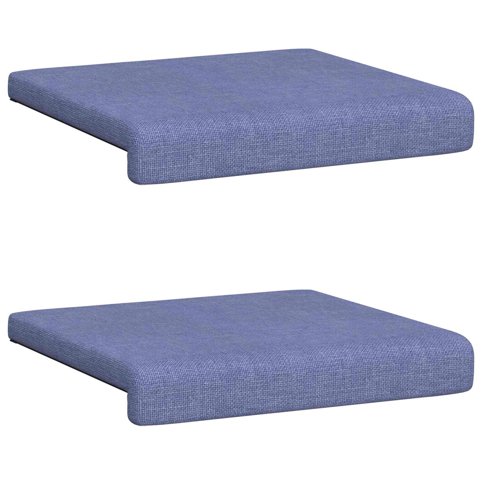 Bankkussen 2 st Stof Jeans Blauw Diepte 35 cm