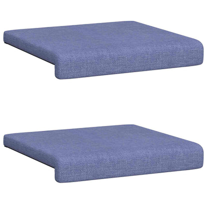 Bankkussen 2 st Stof Jeans Blauw Diepte 35 cm