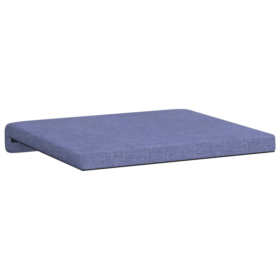 Bankkussen 2 st Stof Jeans Blauw Diepte 35 cm