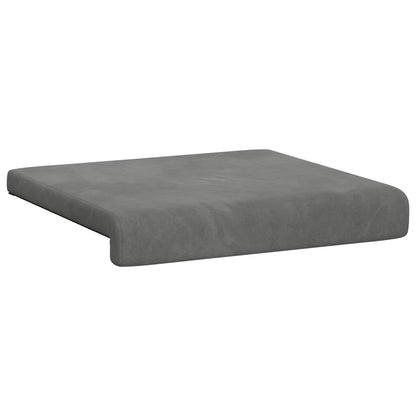 Bankkussen 2 st fluweel Donkergrijs Diepte 35 cm