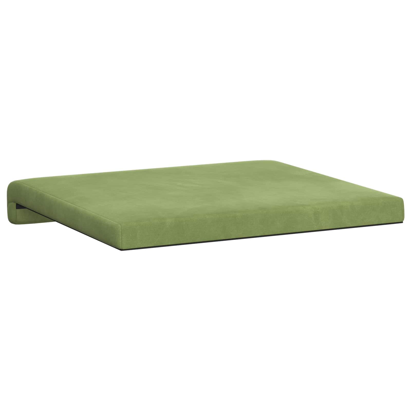 Bankkussen 2 st fluweel Lichtgroen Diepte 35 cm