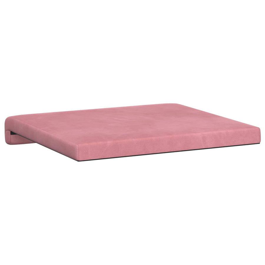 Bankkussen 2 st fluweel Roze Diepte 35 cm