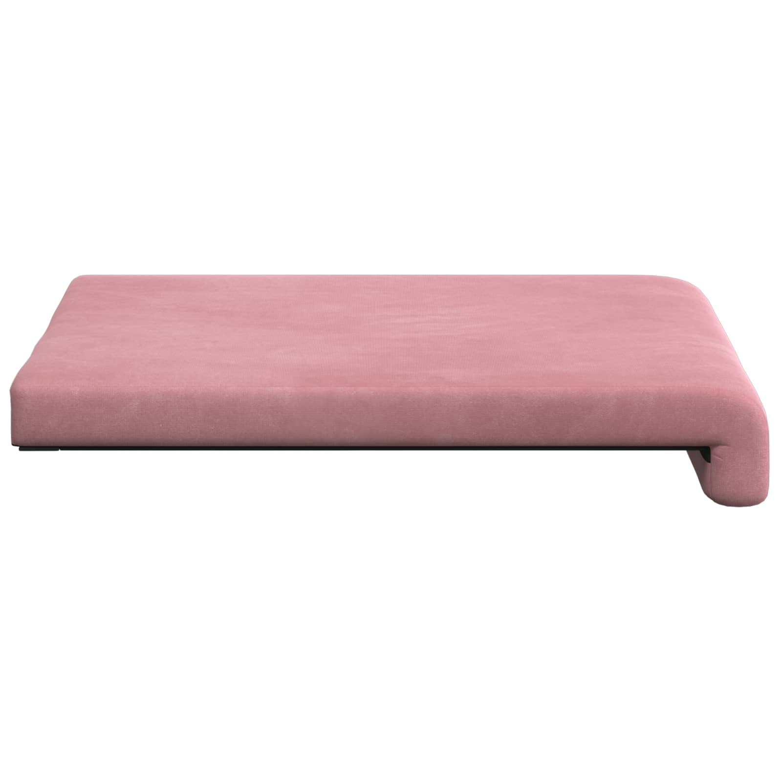 Bankkussen 2 st fluweel Roze Diepte 35 cm