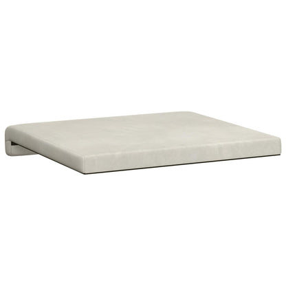 Bankkussen 2 st fluweel Crèmekleurig Diepte 35 cm